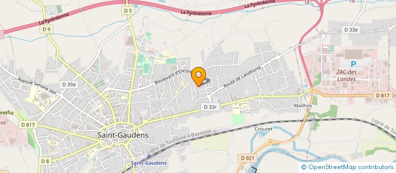 localisation de l'entreprise ETABLISSEMENTS RUZ-GUINDOS à SAINT-GAUDENS