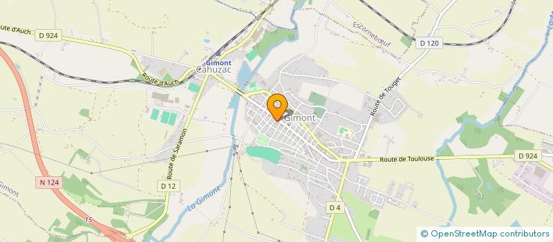 localisation de l'entreprise ETABLISSEMENTS S CASTELLAVERAN à GIMONT
