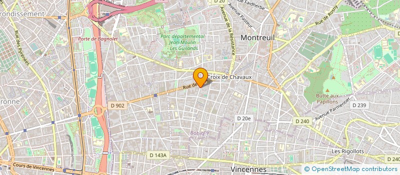 localisation de l'entreprise ETABLISSEMENTS S. PIPART ET COMPAGNIE à MONTREUIL