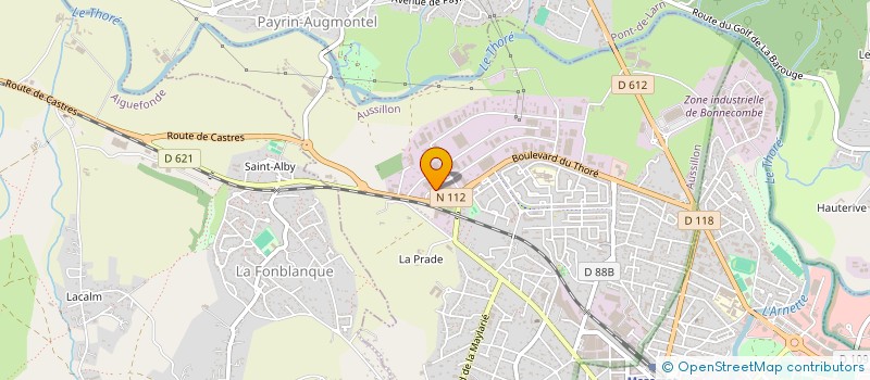 localisation de l'entreprise ETABLISSEMENTS SABLAYROLLES à MAZAMET
