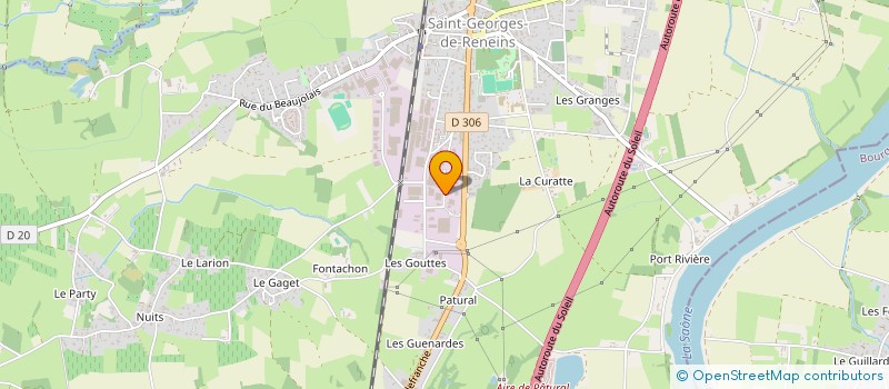 localisation de l'entreprise ETABLISSEMENTS SABY GIRARDOT à SAINT-GEORGES-DE-RENEINS