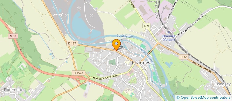 localisation de l'entreprise ETABLISSEMENTS SACCHET-GANGLOFF à CHARMES