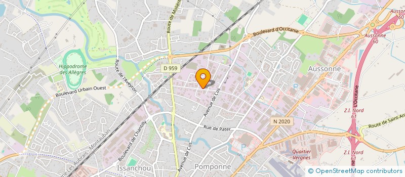 localisation de l'entreprise ETABLISSEMENTS SAHUC à MONTAUBAN