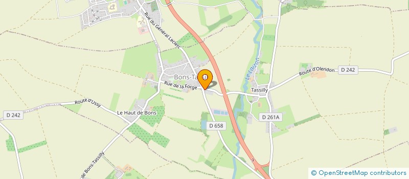 localisation de l'entreprise ETABLISSEMENTS SAINLOT  BONS-TASSILLY