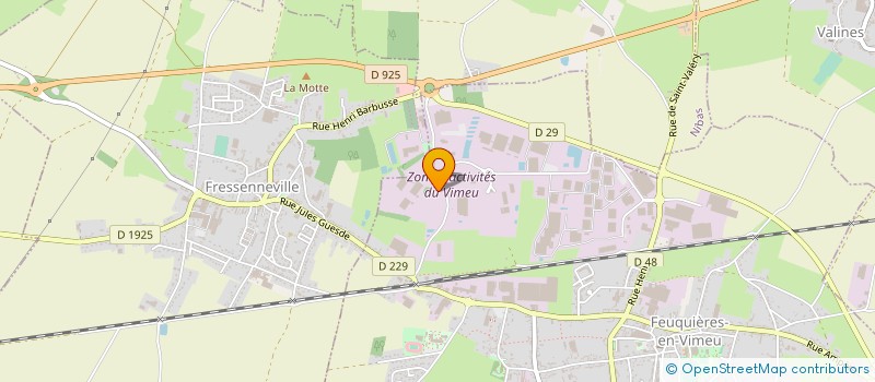 localisation de l'entreprise ETABLISSEMENTS SAINT-GERMAIN ET STRAUB à FEUQUIERES-EN-VIMEU