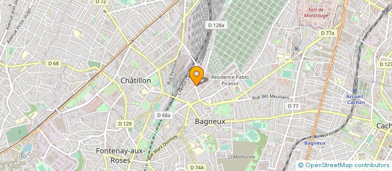 localisation de l'entreprise ETABLISSEMENTS SALLANDRE à BAGNEUX