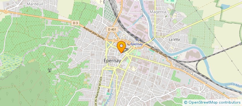 localisation de l'entreprise ETABLISSEMENTS SALOME à EPERNAY