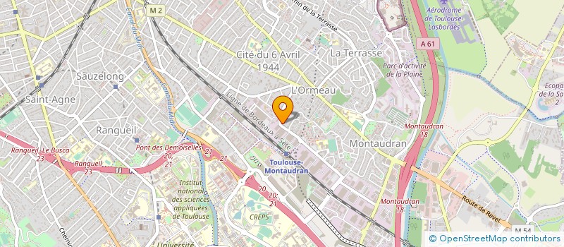 localisation de l'entreprise ETABLISSEMENTS SANEGRE à TOULOUSE