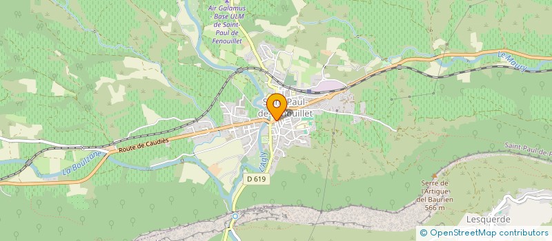 localisation de l'entreprise ETABLISSEMENTS SAPA  SAINT-PAUL-DE-FENOUILLET