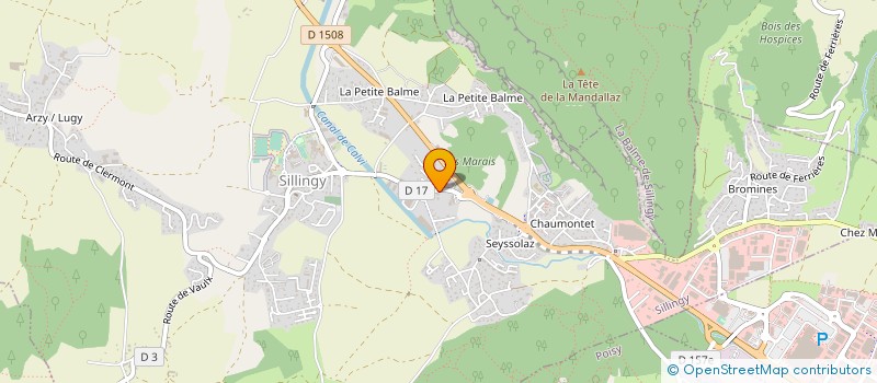 localisation de l'entreprise ETABLISSEMENTS SARTORETTO à SILLINGY