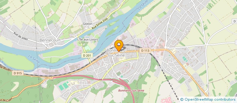 localisation de l'entreprise ETABLISSEMENTS SAUBOBERT à BONNIERES-SUR-SEINE