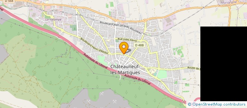 localisation de l'entreprise ETABLISSEMENTS SAURA MARZA ET COMPAGNIE à CHATEAUNEUF-LES-MARTIGUES