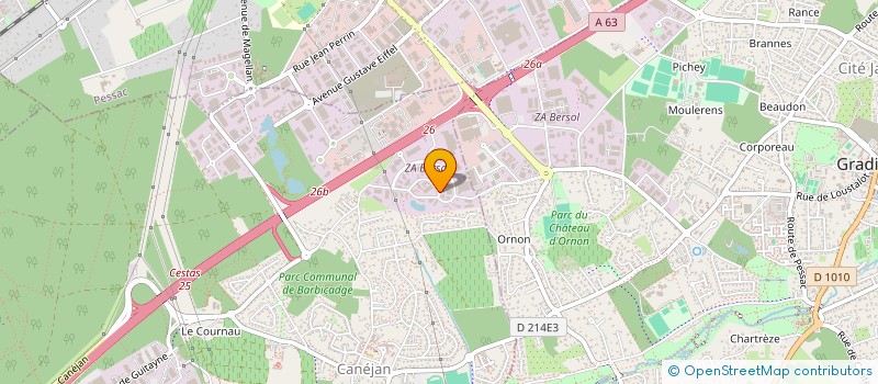 localisation de l'entreprise ETABLISSEMENTS SAUTOUR ET COMPAGNIE à CANEJAN