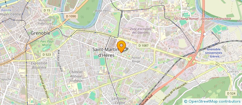 localisation de l'entreprise ETABLISSEMENTS SAVIN FRERES à SAINT-MARTIN-D'HERES