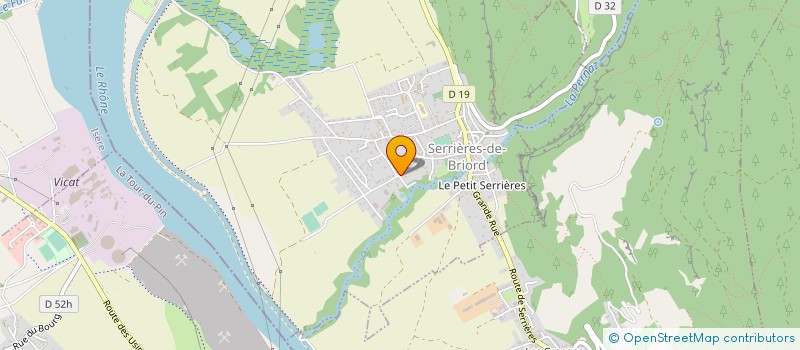 localisation de l'entreprise ETABLISSEMENTS SAVOYE ET CIE à SERRIERES-DE-BRIORD