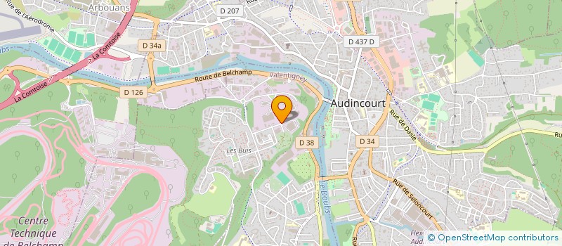 localisation de l'entreprise ETABLISSEMENTS SCHLIGLER  VALENTIGNEY