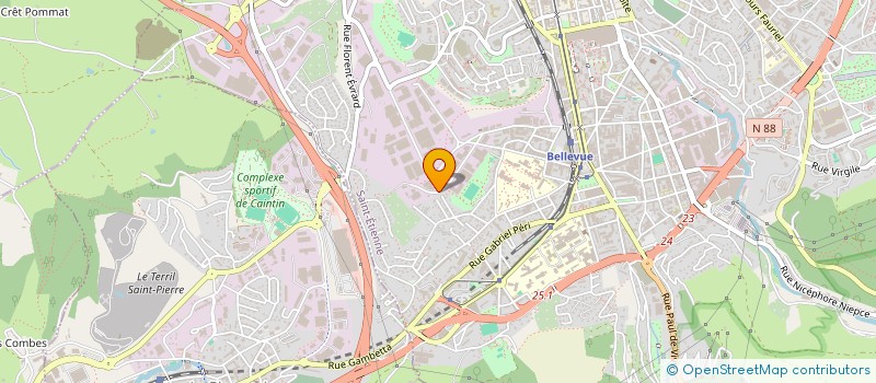 localisation de l'entreprise ETABLISSEMENTS SELORON à SAINT-ETIENNE
