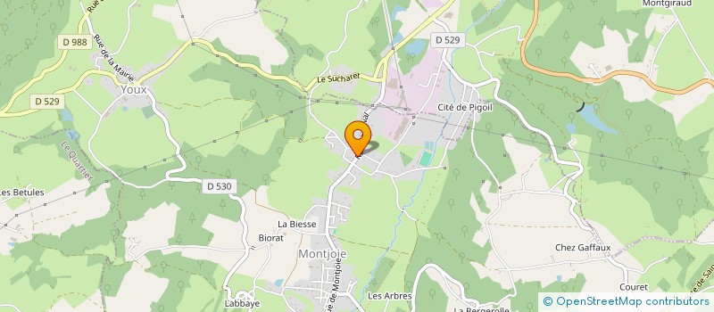 localisation de l'entreprise ETABLISSEMENTS SENETAIRE à YOUX