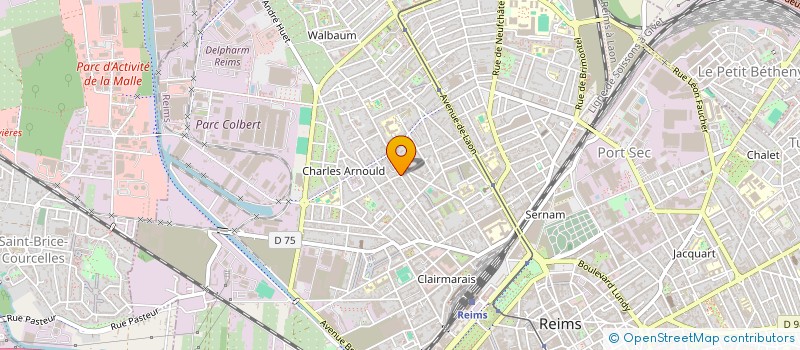 localisation de l'entreprise ETABLISSEMENTS SERAINE ET CIE - MANUFACTURE REMOISE DE MEUBLES à REIMS