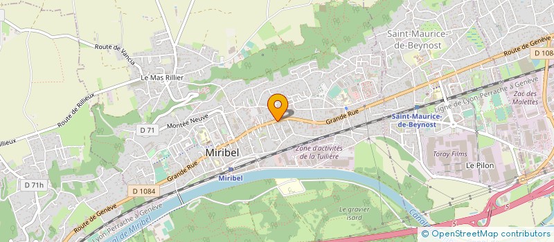 localisation de l'entreprise ETABLISSEMENTS SERDON à MIRIBEL