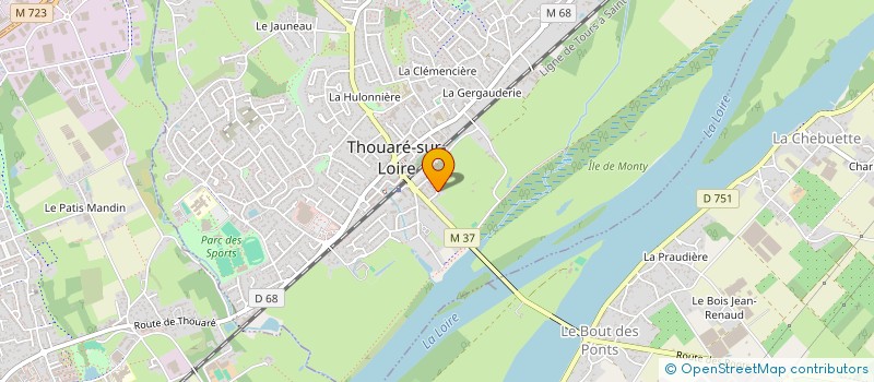 localisation de l'entreprise ETABLISSEMENTS SERGE MAINGUY  THOUARE-SUR-LOIRE