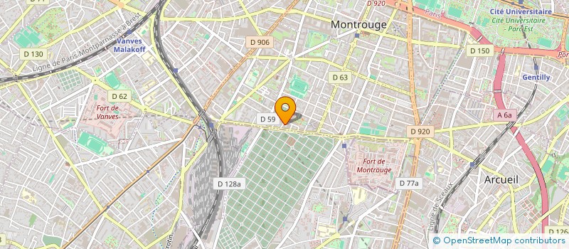 localisation de l'entreprise ETABLISSEMENTS SERVANT-CROUZET  MONTROUGE