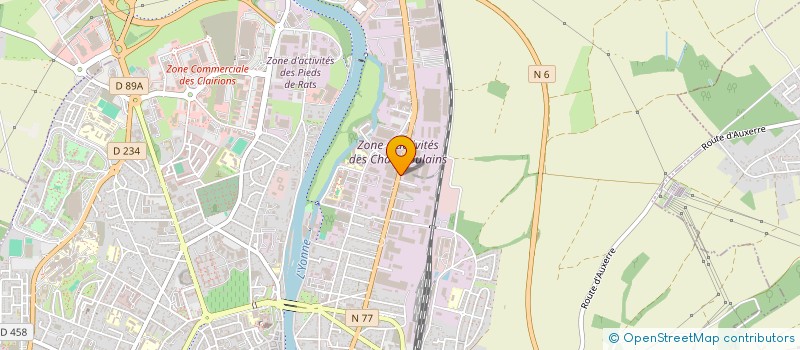 localisation de l'entreprise ETABLISSEMENTS SERVET-DUCHEMIN  AUXERRE