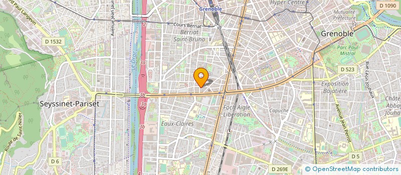 localisation de l'entreprise ETABLISSEMENTS SERVY à GRENOBLE