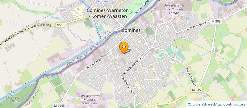localisation de l'entreprise ETABLISSEMENTS SIGIER-CAPELLE à COMINES