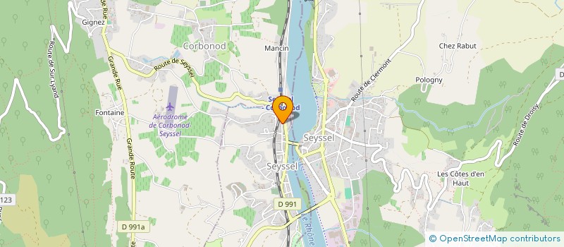 localisation de l'entreprise ETABLISSEMENTS SIGNOUD ET MONTEUIL à SEYSSEL