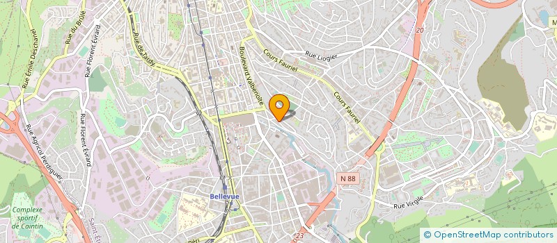 localisation de l'entreprise ETABLISSEMENTS SILBERBERG à SAINT-ETIENNE