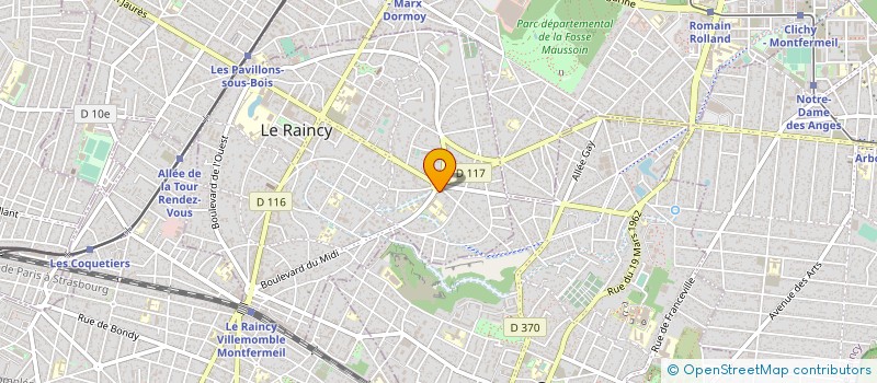 localisation de l'entreprise ETABLISSEMENTS SOCQUET-CLERC à LE RAINCY
