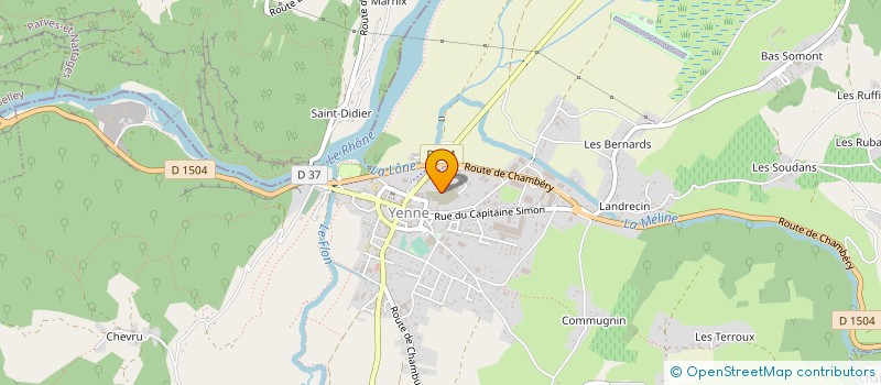 localisation de l'entreprise ETABLISSEMENTS SONOT à YENNE