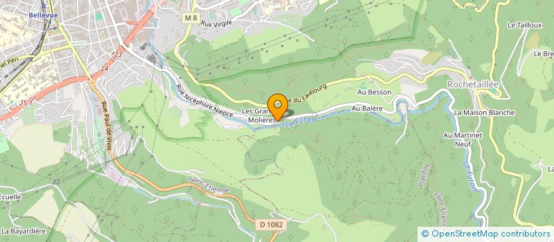 localisation de l'entreprise ETABLISSEMENTS SORRET à SAINT-ETIENNE