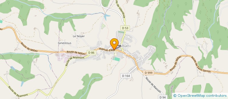 localisation de l'entreprise ETABLISSEMENTS SOULIE à ALBAN
