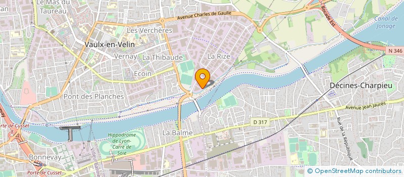 localisation de l'entreprise ETABLISSEMENTS SPENLE PIZZERA à VAULX-EN-VELIN
