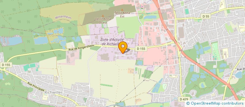 localisation de l'entreprise ETABLISSEMENTS STALDER à RICHWILLER