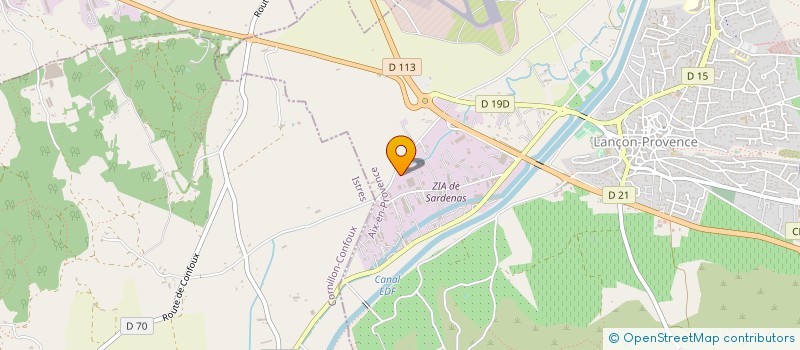localisation de l'entreprise ETABLISSEMENTS STRAUDO à LANCON-PROVENCE