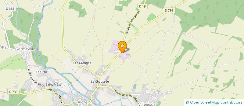 localisation de l'entreprise ETABLISSEMENTS SYLVESTRE à AIGRE