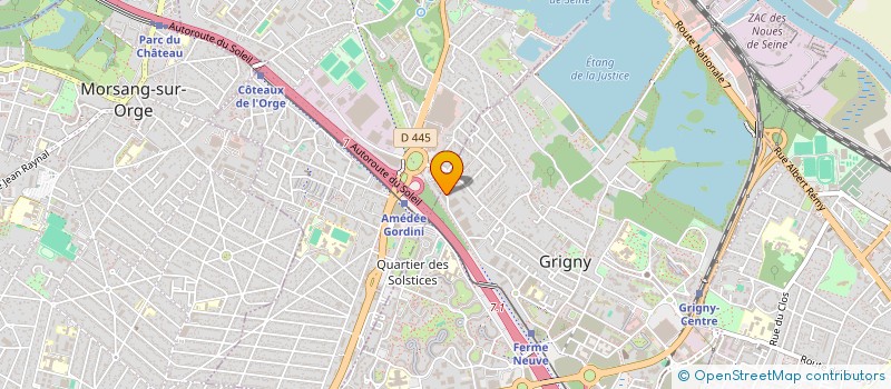 localisation de l'entreprise ETABLISSEMENTS TAM à GRIGNY