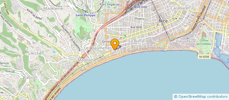 localisation de l'entreprise ETABLISSEMENTS TANTILLO à NICE