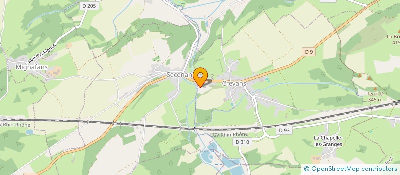 localisation de l'entreprise ETABLISSEMENTS TARBY  CREVANS-ET-LA-CHAPELLE-LES-GRANGES