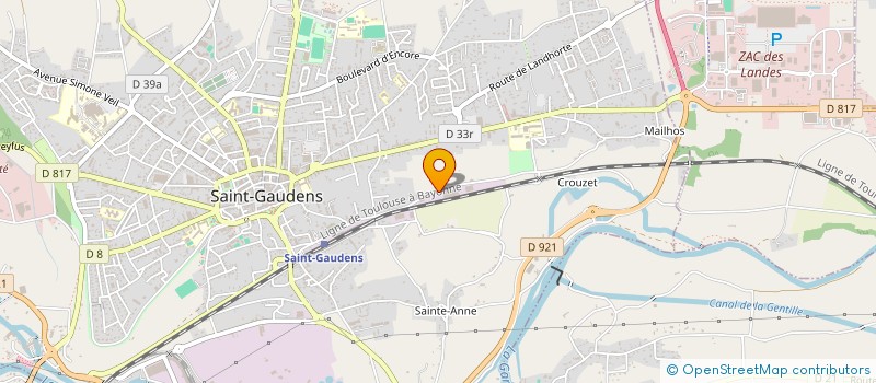 localisation de l'entreprise ETABLISSEMENTS TARRAUBE à SAINT-GAUDENS