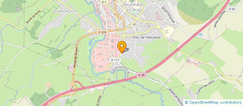 localisation de l'entreprise ETABLISSEMENTS TELLIER ET FILS à NEUFCHATEL-EN-BRAY