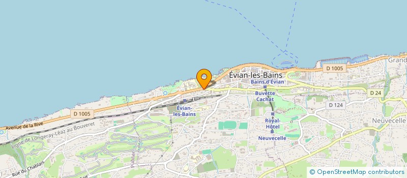 localisation de l'entreprise ETABLISSEMENTS TEMPOREL à EVIAN-LES-BAINS