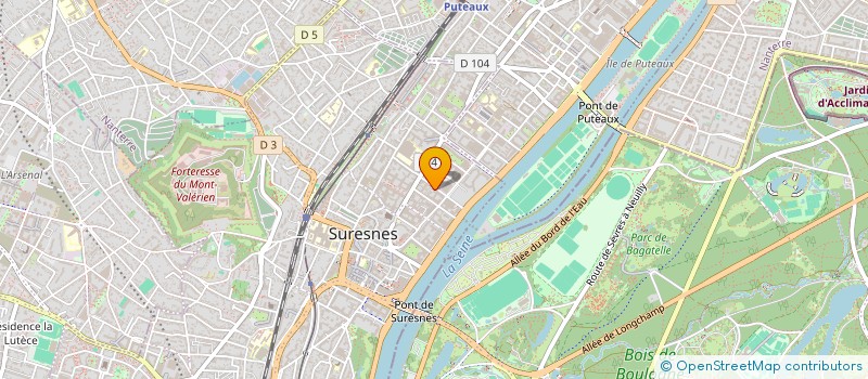 localisation de l'entreprise ETABLISSEMENTS TEP à SURESNES