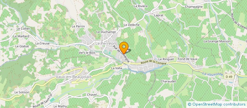 localisation de l'entreprise ETABLISSEMENTS TERRIER à LE PERREON
