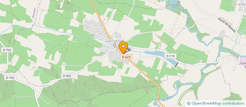 localisation de l'entreprise ETABLISSEMENTS THERAULAZ à LAURAGUEL
