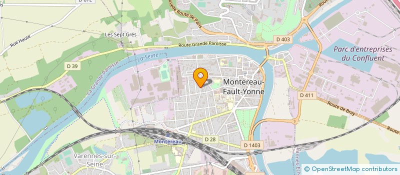 localisation de l'entreprise ETABLISSEMENTS THERREY à MONTEREAU-FAULT-YONNE