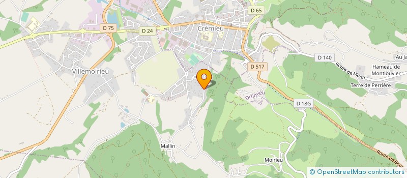 localisation de l'entreprise ETABLISSEMENTS THEVENIN  VILLEMOIRIEU